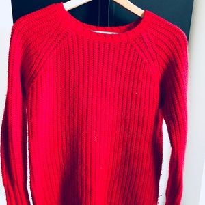 American Eagle Long Red Sweater